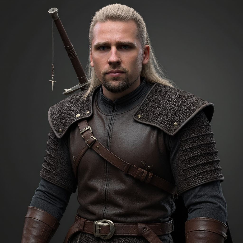 صورة مولدة بالذكاء الاصطناعي: Me as hero in Witcher 3 game